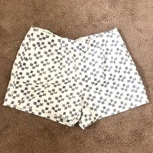 Madewell Patterned Flat Front Pocket Shorts